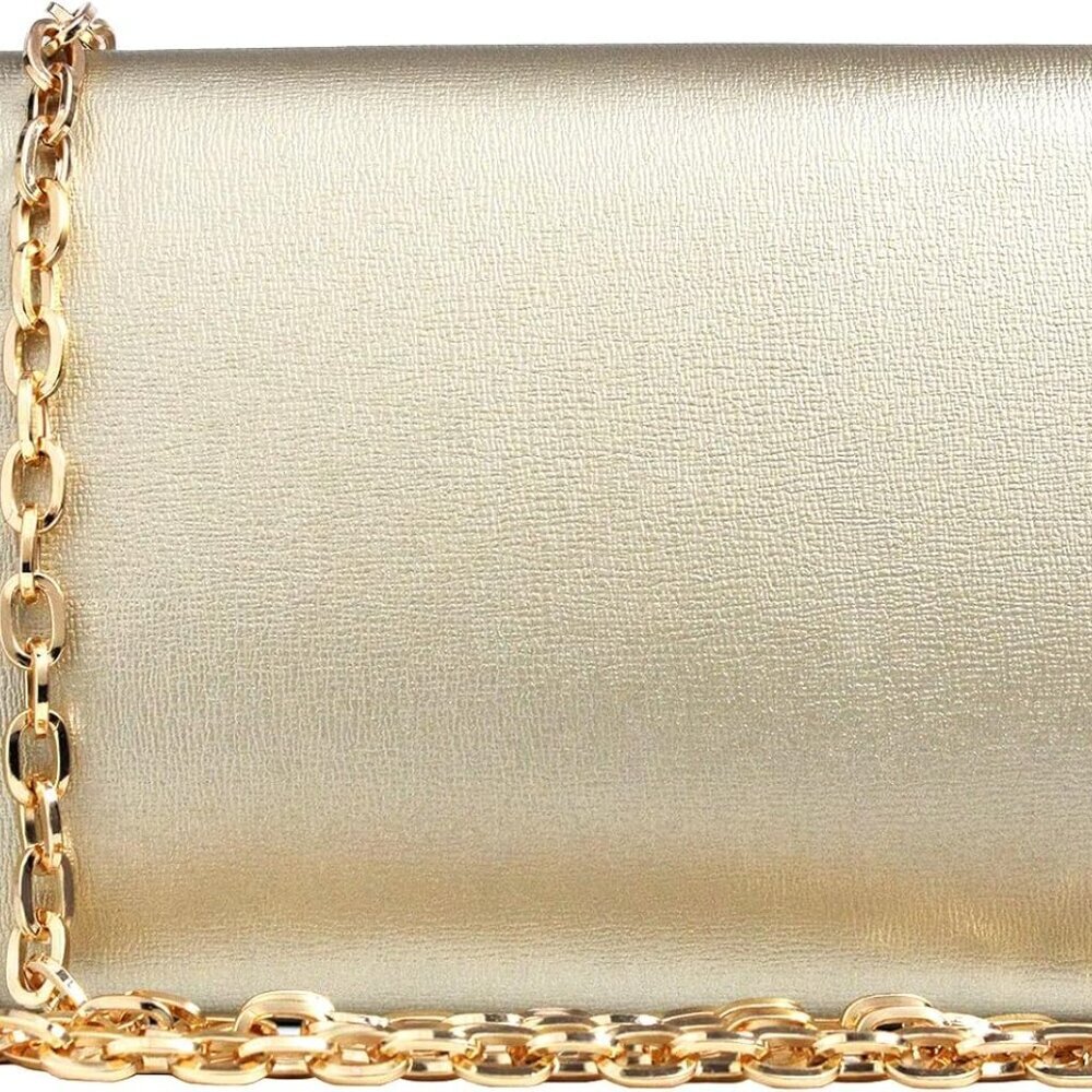 Multi-Functional Gold Clutch - Compact Evening Pu… - image 2